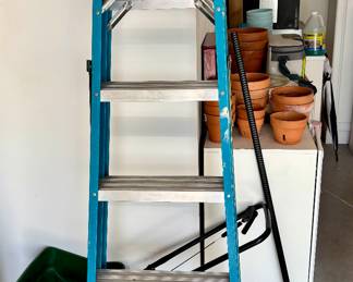 Stairway to heaven. Or maybe just to see what's on top of the refrigerator.