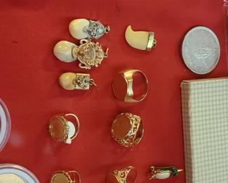 Assorted Gold jewelry 