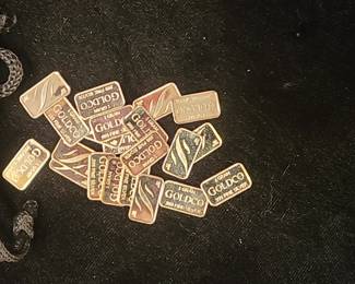One gram silver bars.
