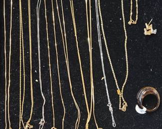 Assorted Gold jewelry 