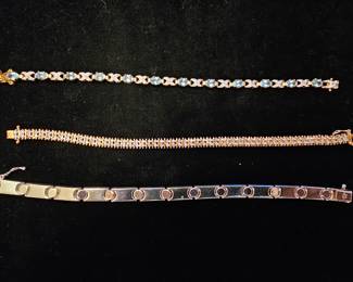 Sterling bracelets 