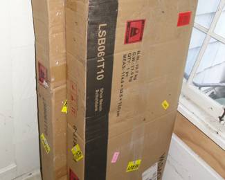 New in box storage cabinet