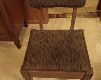 MCM sewing chair with storage