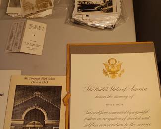 local ephemera and WWII photographs