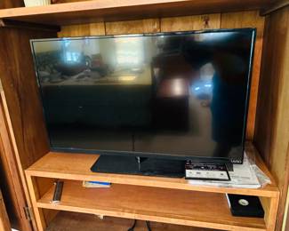 Entertainment center and TV