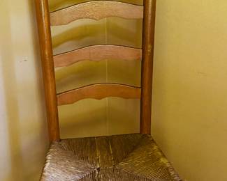 Four ladderback chairs