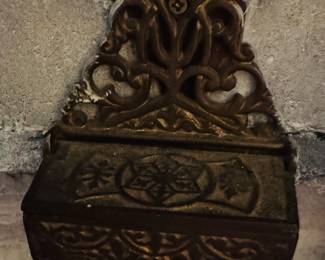 Wrought iron match holder