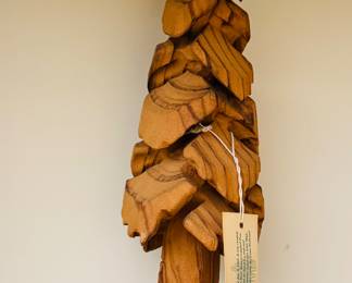 Hand carved tree
