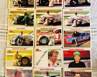 Vintage racing cards