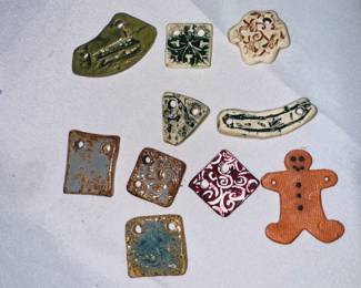 Handmade Necklace pieces made by Paula Horton