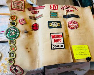 1950s Boy Scout badges plus others