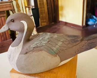 Carved duck