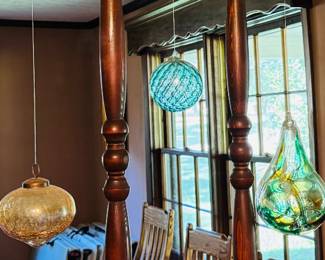 Hand blown glass balls