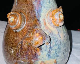 Handmade face jug by Mary Jean Jessup 