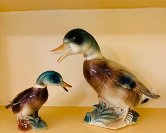 Vintage mallard figurines