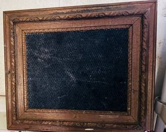 Vintage mirror with screen for hanging