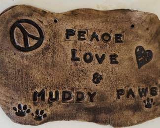 Handmade plaque by Paula Horton