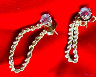 1/4 carat diamond earrings