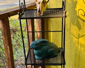 Metal three shelf stand