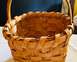 Handmade split oak basket