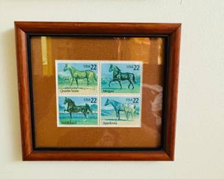 Framed stamps