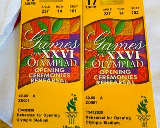 1996 Olympic tickets
