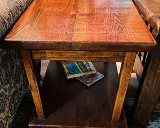 Pair of end tables handmade