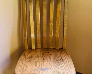 Four straight back chairs