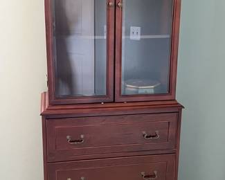 Cherry shelving unit 
30x16x76