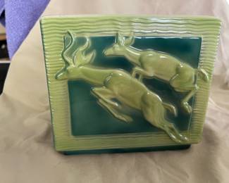 Royal Copley Jumping Deer planter