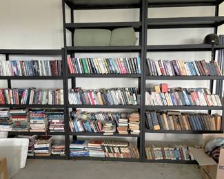 The garage also sports a number of bookcases and books. Come peruse the titles, though.