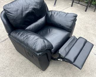 Leather recliner
