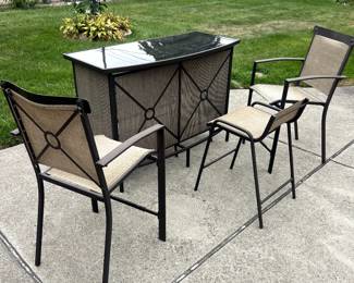 Outdoor bar set