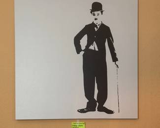 LARGE IKEA WALL ART CHARLIE CHAPLIN