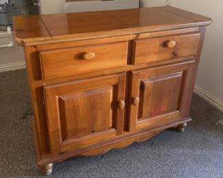 MAPLE VINTAGE FOLD OUT SERVER/BUFFET