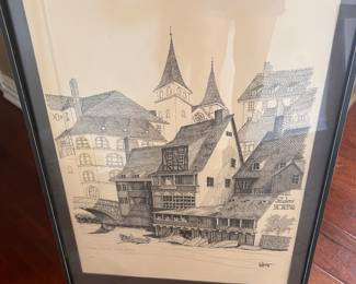 PENCIL SKETCHES OF GERMAN TOWNS