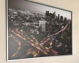 LARGE FRAMED CITY SCAPE