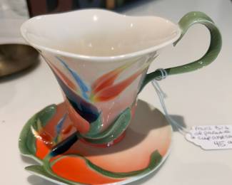 FRANZ DELICATE BIRD OF PARADISE TEA CUP