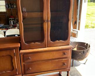 maple china cabinet