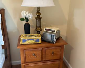 oak nightstand