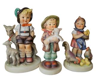 3 Vintage Goebel Hummel Figurines W. Germany