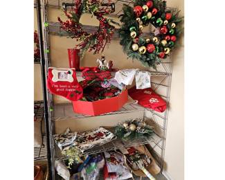 Christmas Decor Wreaths Stockings Gift Wrap Bags