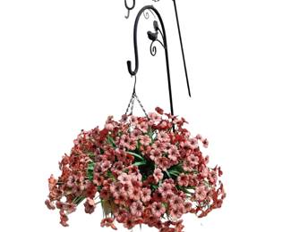 Shepherds Hooks & Great Faux Plant