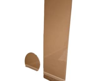 2 Glass Tabletop/ Desk Covers Round Rectangle