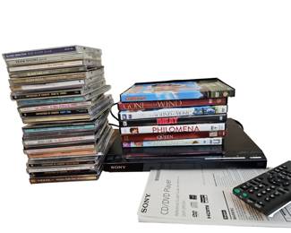 Sony DVD CD Player & Media Movies Music