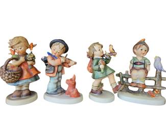 4 Vintage Goebel Hummel Figurines W. Germany