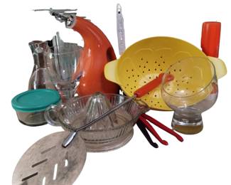 Vintage Modern Kitchen Gadgets Sears Hot Plate Rachel Ray Oil Dispenser Green Orange