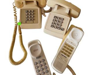 4 Landline Phones Pushbutton