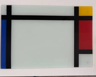 Set of 4 Glass Placemats. 