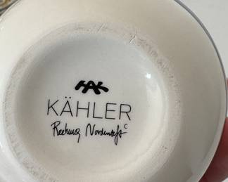 Kahler Home Black and White Strip Vase. Photo 2 of 2. 